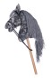 Preview: Hobby Horse Apfelschimmel mit langer Maehne und abnehmbarem Zaumzeug