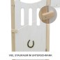 Preview: Saloon-Tür aus Holz mit Hufeisen am Hobby Horse Stall – authentisches Stallgefühl für fantasievolles Rollenspiel