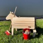 Preview: Holzschaf für den Garten Outdoor