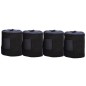 Preview: Fleece Bandagen 4er Set - in unterschiedlichen Farben - schwarz