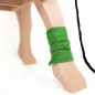 Preview: Fleece Bandage grün - Für Voltigier Holzpferd