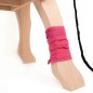 Preview: Fleece Bandage rosa pink - Für Voltigier Holzpferd
