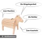 Preview: Holzschaf - Zum Flechten, als Sitzgelegenheit, als Reittier und/oder zum Kuscheln