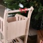 Preview: Kinder Einkaufswagen mit Schleife im Weihnachtslook