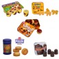 Preview: Kinder Kiosk Zubehör Set mit verschiedenen Süßigkeiten.