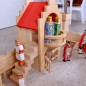 Preview: Kinder Ritterburg Schloss mit Figuren - Königspaar auf dem Balkon