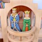 Preview: Kinder Ritterburg Schloss mit Figuren - Königspaar auf dem Balkon