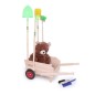 Preview: Kinder Schubkarre | Sackkarre aus Naturholz für Kinder