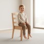 Preview: Stuhl aus Massivholz für Kinder zum Sitzen