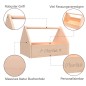Preview: Kinder Werkzeugkasten aus Holz - mit Features - Haltegriff, Stauraum, Natur Buchenholz, personalisierbar