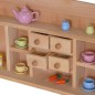 Preview: solider Kaufladen aus Holz, Buche, Holzspielzeug, hochwertiger Kaufmannsladen aus Holz, realistisches Kaufladenzubehoer, biologisches Kinderspielzeug, Erweiterung für Montessori Spielständer, Waldorf Qualität