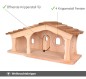 Preview: Kinder Krippenstall mit Schindeln Details - Fenster und Türen