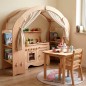 Preview: Kinderküche im Kinderzimmer integriert Holzspielzeug