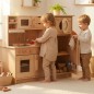 Preview: Kinderküchen Set - Spielende Kleinkinder in der Kinderküche