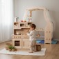 Preview: Kinderküche freistehend im Raum vor dem Spielständer