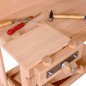 Preview: detailreiche - kompakte Hobelbank - nachhaltiges Spielzeug - hochwertige - kinderhobelbank - kreatives Holzspielzeug – Öko Holzspielzeug – Holzspielzeug Motorik – Spielsachen für 3-Jährige – Kinderwerkbank massiv und robust - viele Spielvariationen - lang