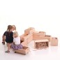 Preview: Kinderzimmer Stapelkiste mit Rollbrett zum Spielen