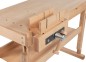 Preview: Kinderwerkbank mit Detailaufnahme des Schraubstocks