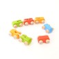 Preview: Bunte Auto-Flitzer aus Holz im 6er-Set