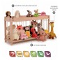 Preview: Kuscheltier Zoo mit flexiblem Expanderseil und stabiler Holzbauweise