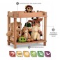 Preview: Kuscheltier Zoo mit flexiblem Expanderseil und stabiler Holzbauweise