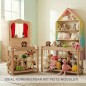 Preview: Kuscheltier Zoo als Teil eines Montessori Systems mit Regal und Puppentheater