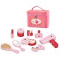Preview: Kinder SchminkofferSpiel-Schmink-koffer rosa Make-up-Set Kinderspielzeug biologisch pädagogisch wertvolles Spielzeug gesundes Spielzeug Holzspielzeug 1 Jahr Kleinkind Spielsachen kreatives Spielzeug Kind
