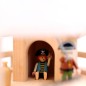 Preview: Kinder-Piratenschiff Detail: Kajütenhäuschen, auch Noahs Hütte auf Kinder-Arche mit Playmobil Piraten