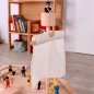 Preview: Segelstange für Kinder-Piratenschiff aus Massivholz natur, nachhaltig, mit Mastkorb und Segeltuch
