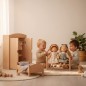 Preview: Puppenschrank Garderobe für Kleinkinder zum Spielen