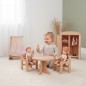 Preview: Puppenschrank, Puppentisch, Stühle, Wiege