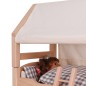 Preview: Puppenbett mit Stoffbezug Detail