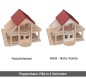 Preview: Puppenhaus Villa in 2 Varianten - Mit naturbelassenem Holz oder Weiß-Natur Kombination