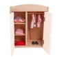 Preview: Puppenschrank aus massivem Vollholz für Kleidung, Schuhe