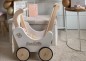 Preview: Puppenwagen rosa aus Holz - Als Geburtstagsgeschenk