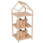 Preview: Regal viereckig aus Holz groß