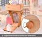 Preview: Ritterburg für Kinder - Zugbrücke mit Kurbel zum Aufdrehen