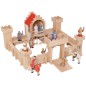 Preview: Natur Ritter-Schloss mit Holzfiguren spiel