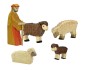 Preview: Krippenfiguren Set Hirte mit Schafen | Holztiger | Weihnachtskrippen | Schafherde