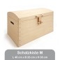 Preview: Mittlere Schatzkiste - Piratenkiste - Schatztruhe - Kindergarten - Kita - Geburtstagsgeschenk – mit Deckel