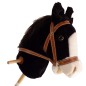 Preview: Rappe Steckenpferd schwarz mit Griff & Trense