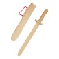 Preview: Kinder-Holz-Schwert, 42 cm. mit Schwertscheide