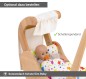 Preview: Puppenwagen Lauflernwagen optional mit höhenverstellbarem Dach und weißem Sonnenschutztuch
