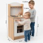 Preview: Kinder Küche Däumelinchen weiß Abmessungen