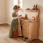 Preview: Spielküche Kind spielt Rollenspiel Holz Kinderküche