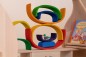 Preview: Buntes Regenbogen Haus | Buntes Bogenhaus aus Holz | Spielzeug für Kleinkinder