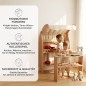 Preview: Holz Kinderküche Spielständer fördert Motorik, Kreativität und freies Rollenspiel