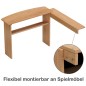 Preview: Holz Spieltheke mit Verbindungsbrett flexibel montierbar – erweiterbar zum Spielhaus