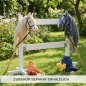 Preview: Steckenpferd Zaun mit passendem Hobby Horse und Pflegezubehör