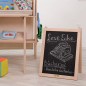 Preview: Kreidetafel klappbar - Mit Bücherregal zur Leseecke kombinierbar